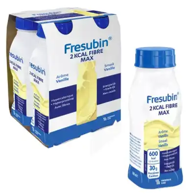 Fresubin 2 Kcal Fibre Max Nutriment Vanille 4bouteilles/300ml à Pessac