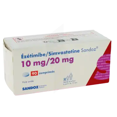 Ezetimibe/simvastatine Sandoz 10 Mg/20 Mg, Comprimé à Clermont-Ferrand