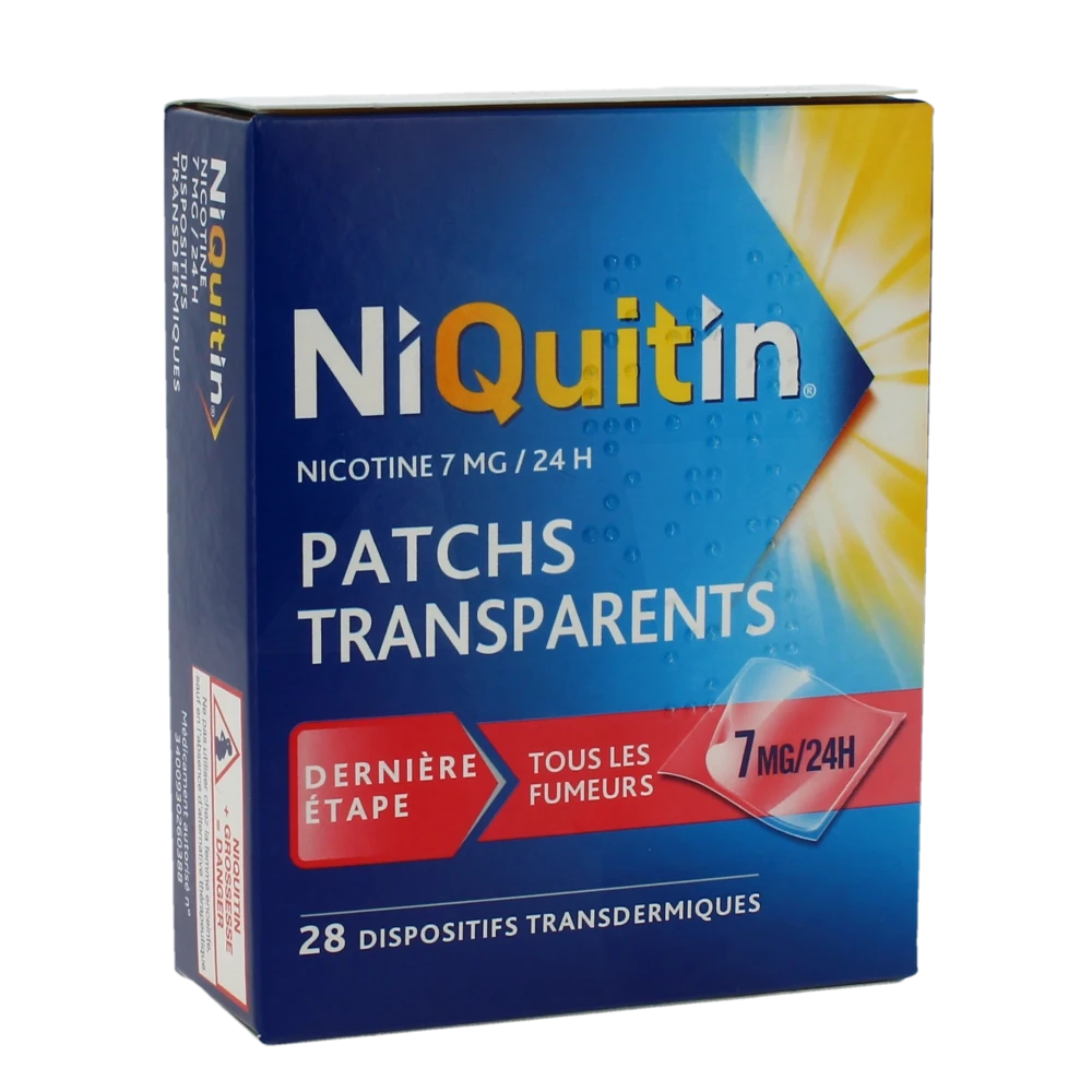 Niquitin 7 Mg/24 Heures, Dispositif Transdermique