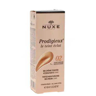 Nuxe Prodigieuse Le Teint Eclat Crème Bb Hydratante 24h Medium Tube De 30 Ml à Villeneuve-d'Ascq