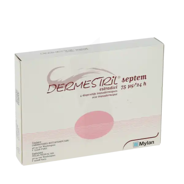 Dermestril Septem 75 Microgrammes/24 Heures, Dispositif Transdermique