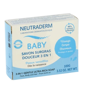 Neutraderm Baby Savon Surgras Douceur 3 En 1 B/100g