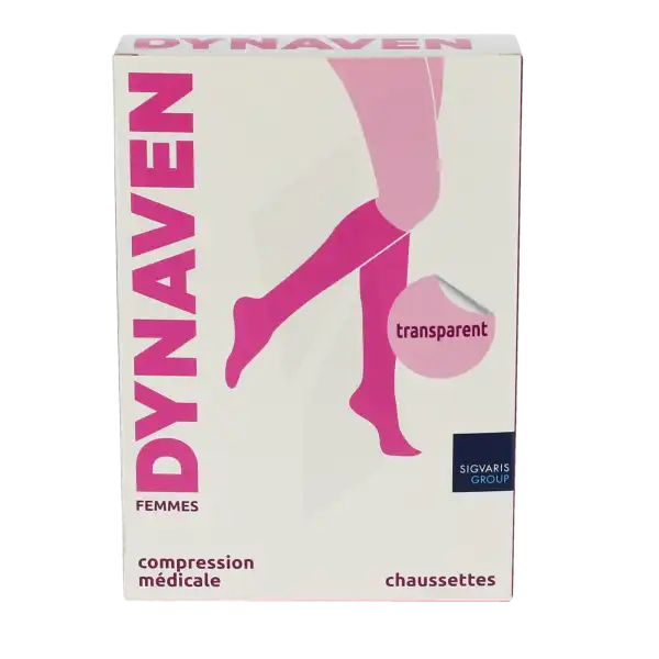 Dynaven Transparent Chaussettes Po Femme Classe 2 Beige Clair Small Normal