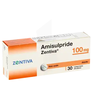 AMISULPRIDE ZENTIVA 100 mg, comprimé sécable