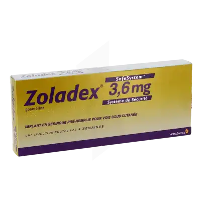 Zoladex 3,6 Mg, Implant En Seringue Préremplie Pour Voie Sous-cutanée à Saint-Médard-en-Jalles