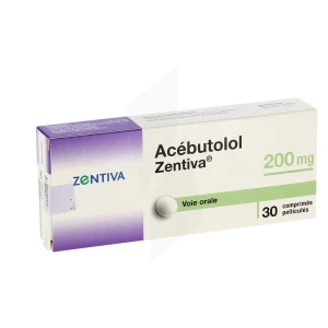 Acebutolol Zentiva 200 Mg, Comprimé Pelliculé