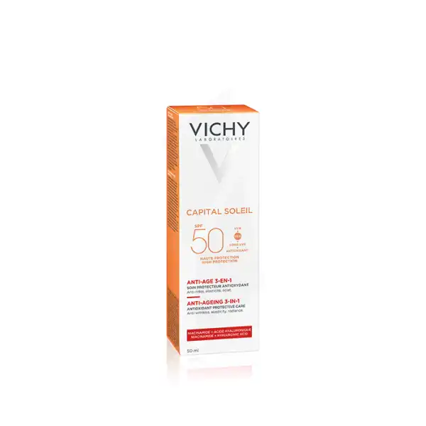 Vichy Idéal Soleil Anti-Âge3 En 1 Spf50 Tube/50ml