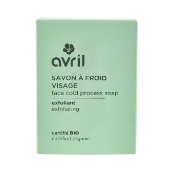 Avril Savon à Froid Visage Exfoliant Bio 100g