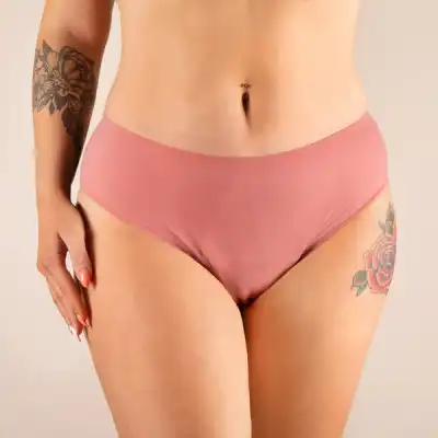 Culotte Menstruelle Nina Sans Coutures (taille Haute) Rose Xl à SARROLA-CARCOPINO