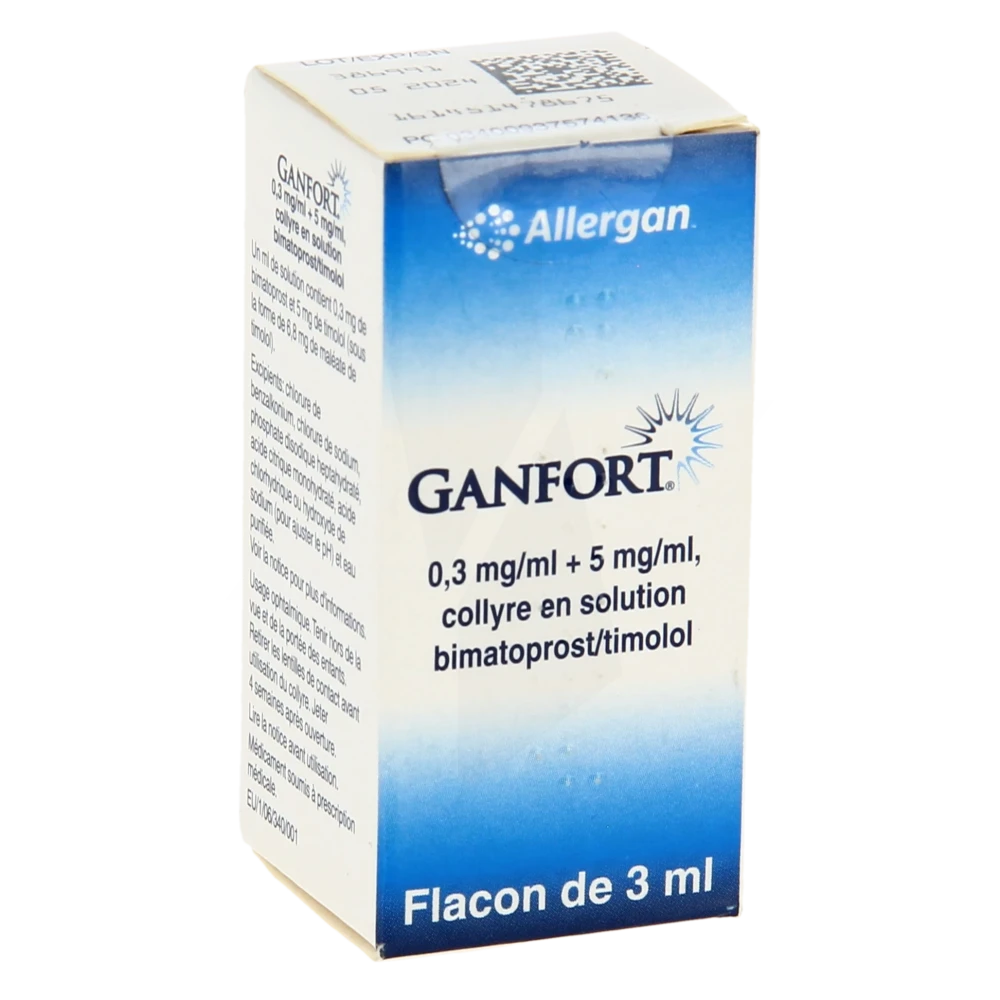 Ganfort 0,3 Mg/ml + 5 Mg/ml, Collyre En Solution