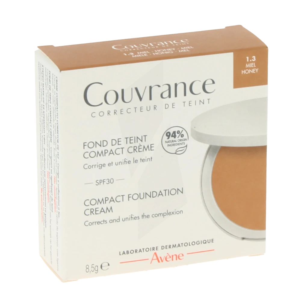 Avene Couvrance Fond De Teint Crème Miel 1.3 Boîtier/8,5g