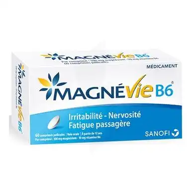 Magnevie B6 100 Mg/10 Mg Comprimés Pelliculés Plaq/60 à Saint-Etienne
