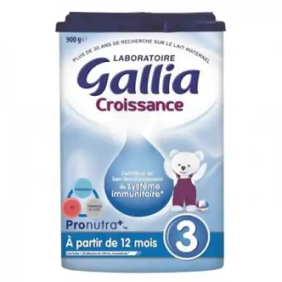 Gallia Croissance Lait En Poudre De 12 Mois à 3 Ans B/400g [dom-tom] à Nice