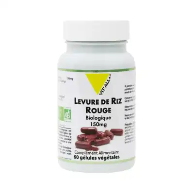 Vitall+ Levure de Riz Rouge Bio* 150mg Gélules végétales B/30