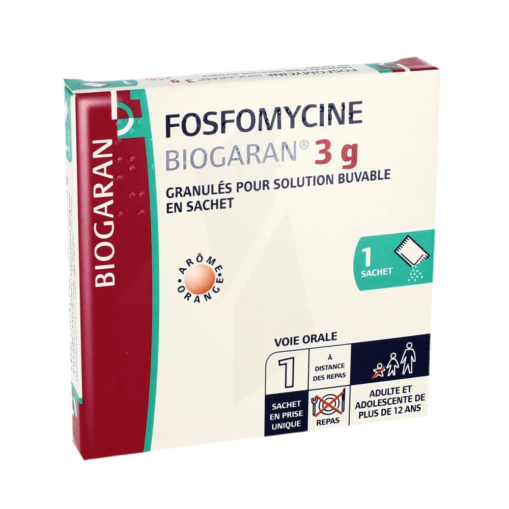 Fosfomycine Biogaran 3 G, Granulés Pour Solution Buvable En Sachet