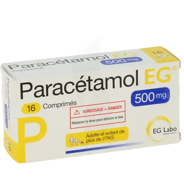 Paracetamol Eg 500 Mg, Comprimé