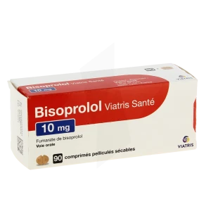 Bisoprolol Viatris Sante 10 Mg, Comprimé Pelliculé Sécable