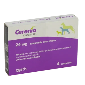 Cerenia 24 Mg Comprimes Pour Chiens, Comprimé