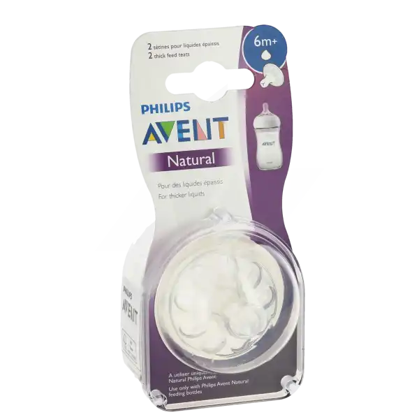 Avent Natural 2.0 Tétine Spéciale Liquides épais B/2