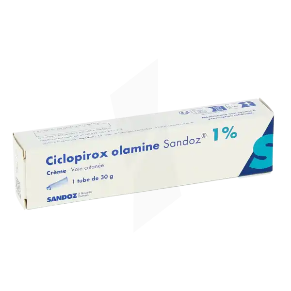 Ciclopirox Olamine Sandoz 1 %, Crème