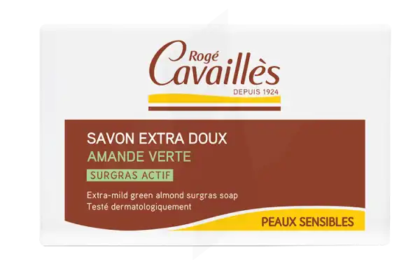 Rogé Cavaillès Savon Solide Surgras Extra Doux Amande Verte 250g