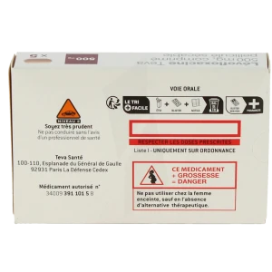 Levofloxacine Teva 500 Mg, Comprimé Pelliculé Sécable