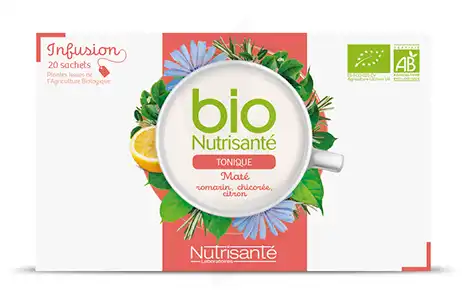 Nutrisanté Infusions Bio Tisane Tonique 20 Sachets