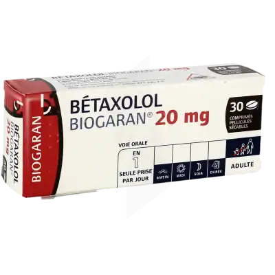 Betaxolol Biogaran 20 Mg, Comprimé Pelliculé Sécable à RUMILLY