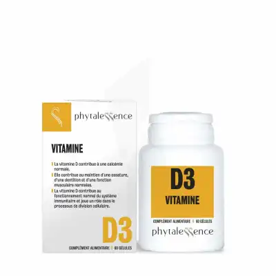 Phytalessence Elémentaire Vitamine D3 60 Gélules