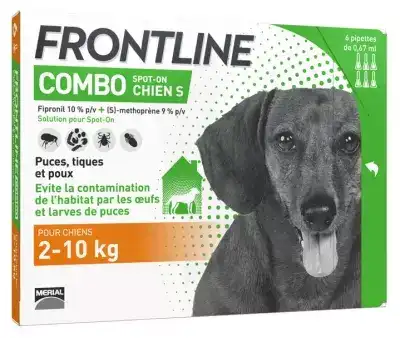 Frontline Combo 67,00 Mg / 60,30 Mg Solution Pour Spot-on Pour Chien S, Solution Pour Spot-on à STRASBOURG