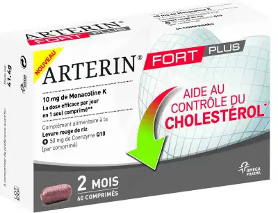 Arterin Fort Plus Levure de riz rouge+Coenzyme Q10 Comprimés B/60