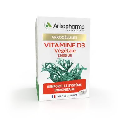 Arkogelules Vitamine D3 VÉgÉtale Lichen GÉl Fl/90 à YZEURE