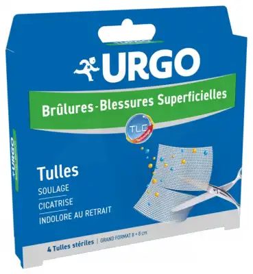 Urgo Brûlures - Blessures Superficielles Tulles Grand Format 8x8cm B/4 à MANDUEL
