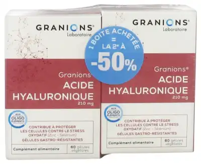 Granions Acide Hyaluronique Gélules 2b/60 à LIVRON-SUR-DROME