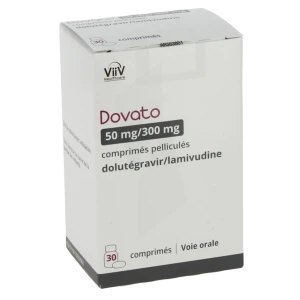 Dovato 50 Mg/300 Mg, Comprimé Pelliculé