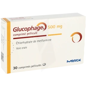 Glucophage 500 Mg, Comprimé Pelliculé