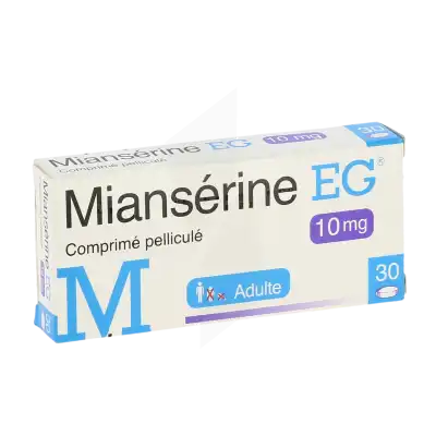 Mianserine Eg 10 Mg, Comprimé Pelliculé à NANTERRE