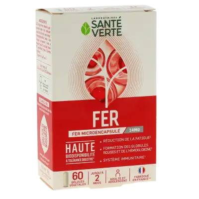 Santé Verte Fer Microencapsulé Capsules Boîte De 60 à Saint-Avold
