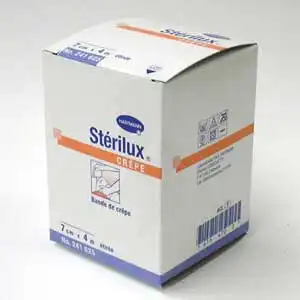 Stérilux® Bande De Crêpe, Boîte De Regroupement Sous Cellophane 10 Cm X 4 Mètres