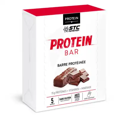 Stc Nutrition Protein Bar Barre Protéinée Chocolat Etui/5x45g à Gourbeyre
