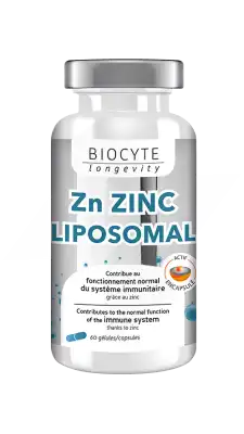 Biocyte Zn Zinc Liposomal Gélules B/60 à Wittenheim