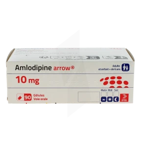 Amlodipine Arrow 10 Mg, Gélule