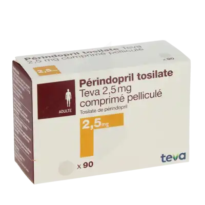 PERINDOPRIL TOSILATE TEVA 2,5 mg, comprimé pelliculé