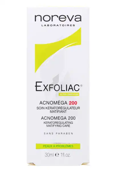 Noreva Exfoliac Acnomega 200 Crème Peaux à Imperfections T/30ml
