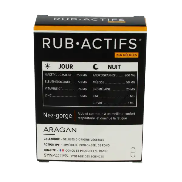 Aragan Synactifs Rubactifs Gélules B/12