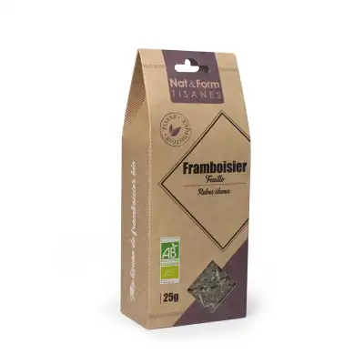 Nat&form Tisanes Framboisier Feuille Bio 25g à CUSY
