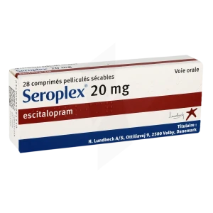 Seroplex 20 Mg, Comprimé Pelliculé Sécable