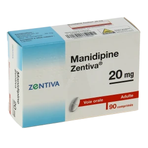 Manidipine Zentiva 20 Mg, Comprimé