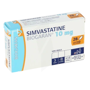 Simvastatine Biogaran 10 Mg, Comprimé Pelliculé