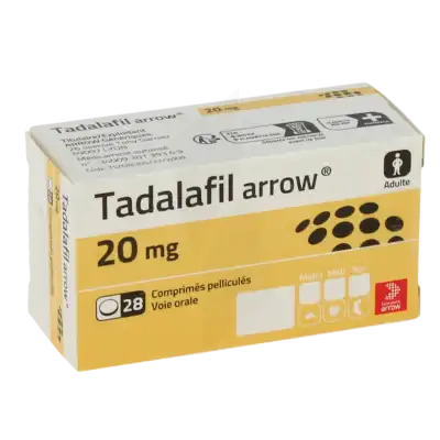 Tadalafil Arrow 20 Mg, Comprimé Pelliculé à TOULOUSE